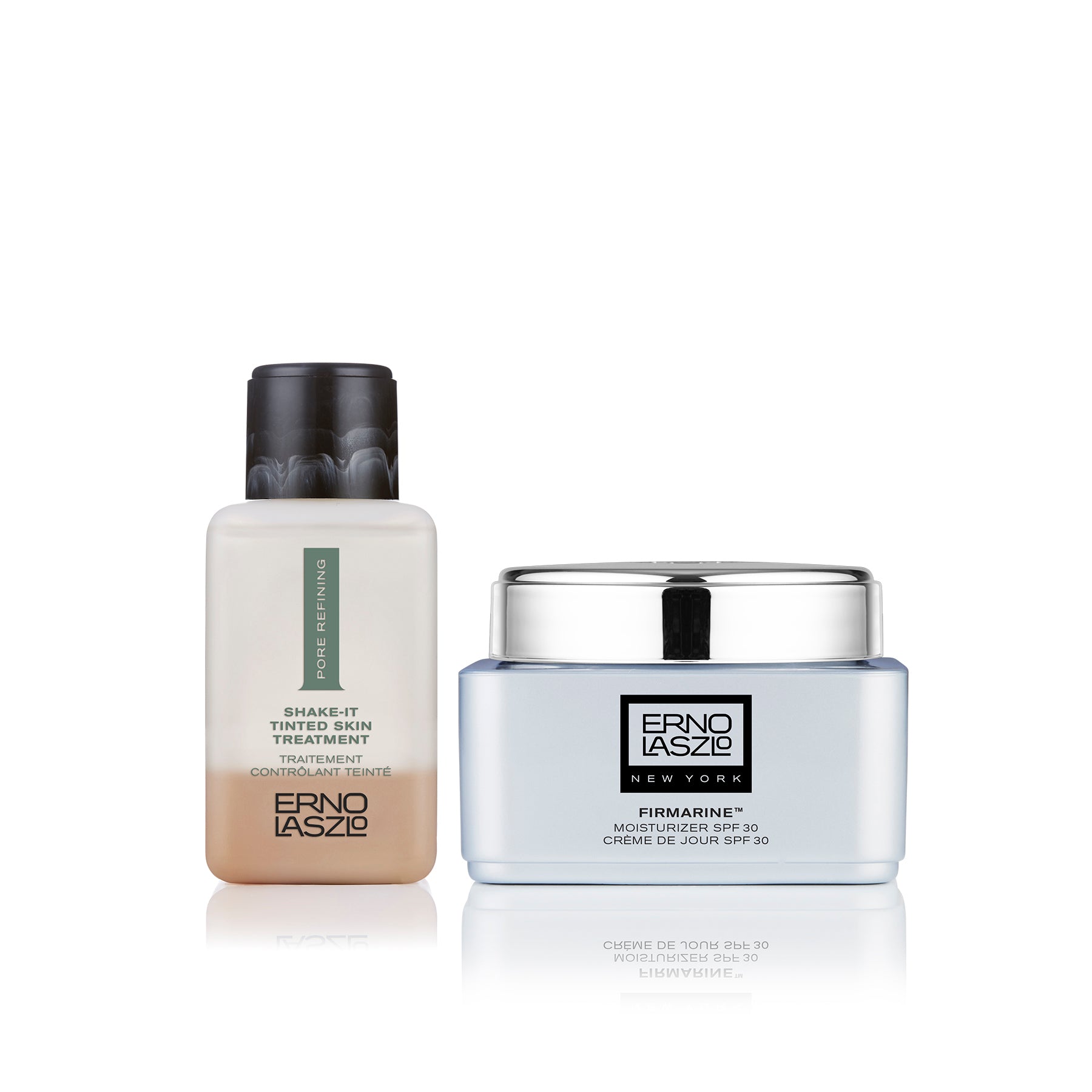 Protect & Blur Duo - Shake-It Tinted Skin Treatment + Firmarine Moisturizer SPF 30