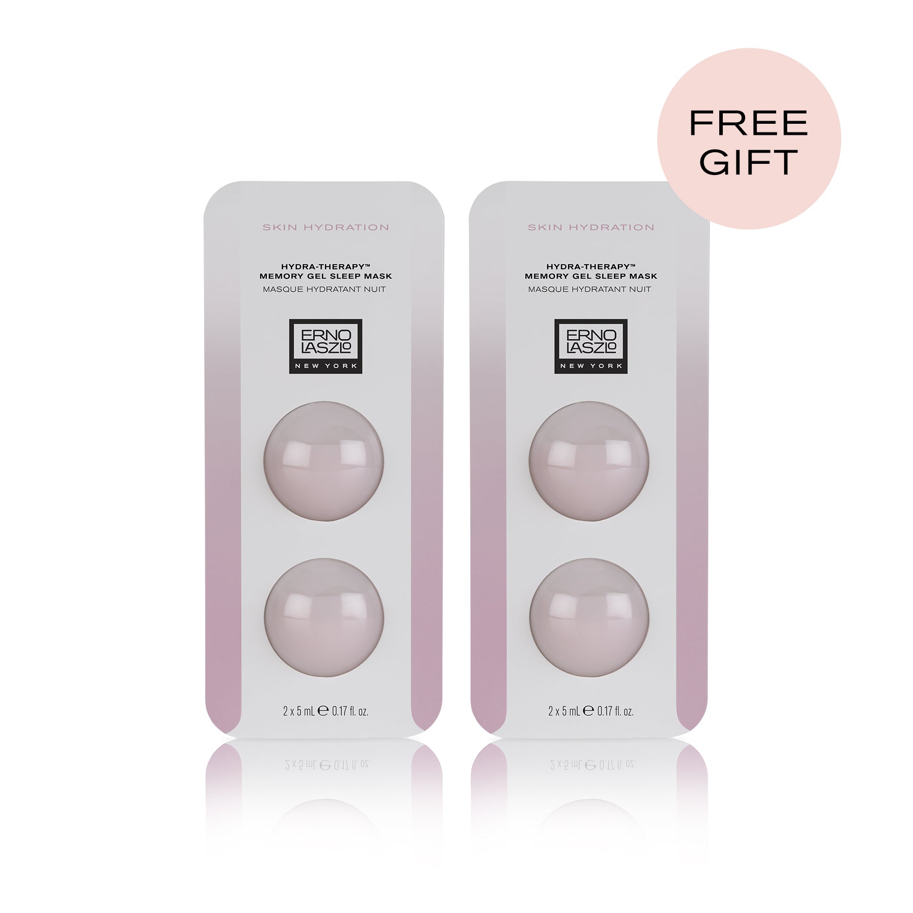 Free Gift Hydra-Therapy Memory Gel Sleep Mask Pods. 4-pack