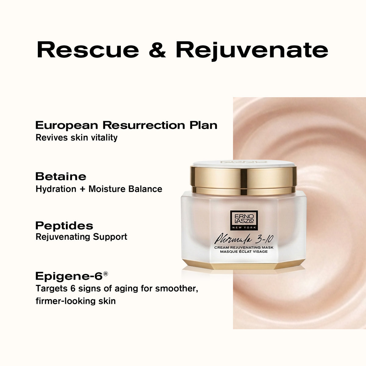 PHORMULA 3-10® CREAM REJUVENATING MASK
