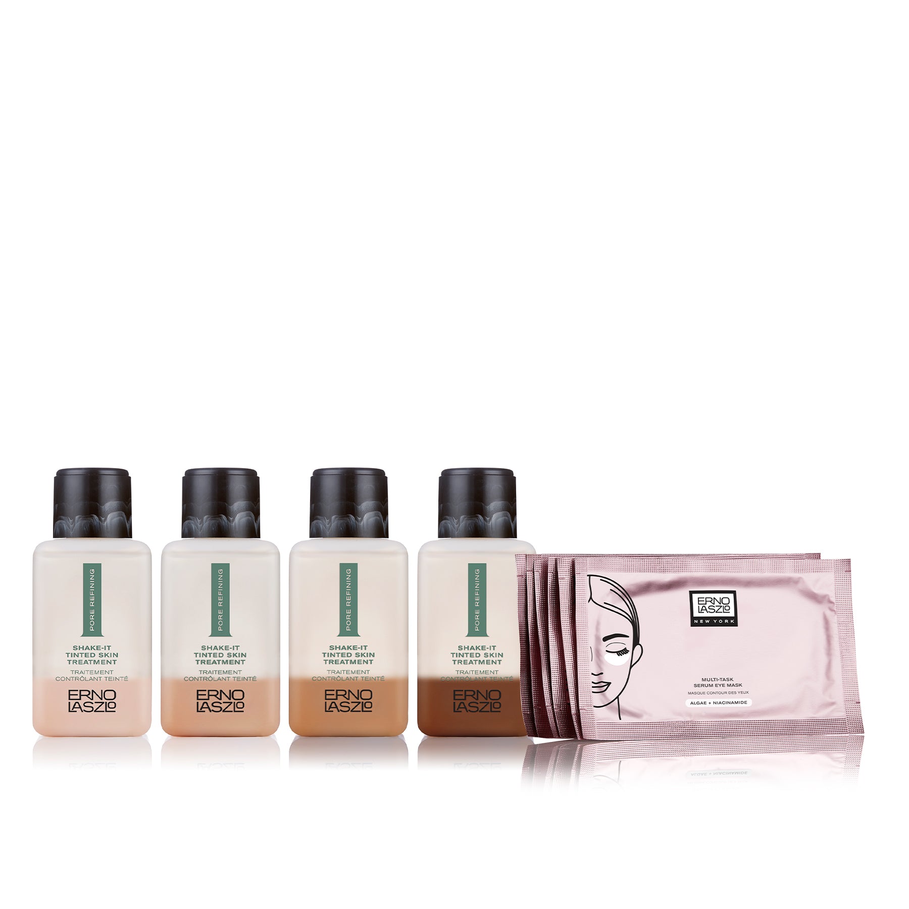 Viral Favorites Set - Shake-It Tinted Skin Treatment & Mult-Task Serum Eye Masks