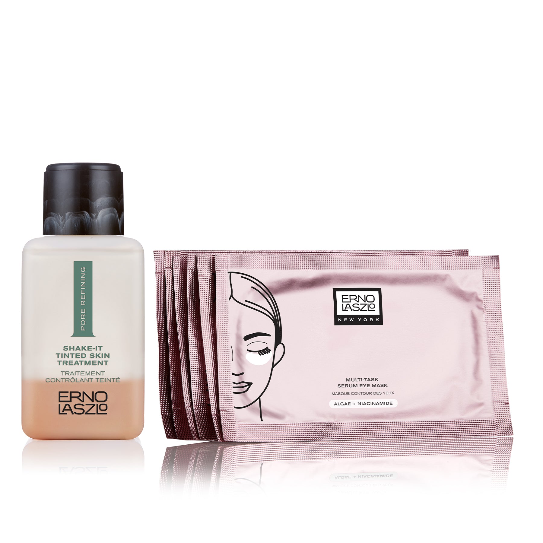 Shake-It Tinted Skin Treatment Neutral + Multi-Task Serum Eye Masks