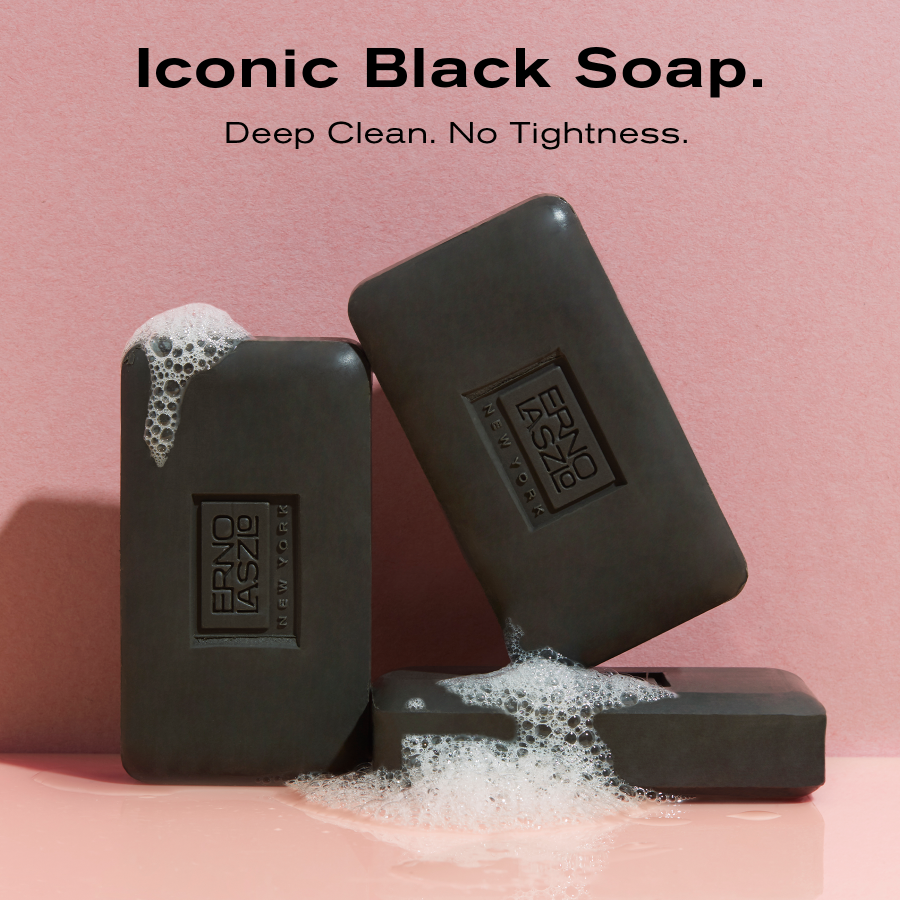 Iconic Black Soap.
Deep Clean. No Tightness.