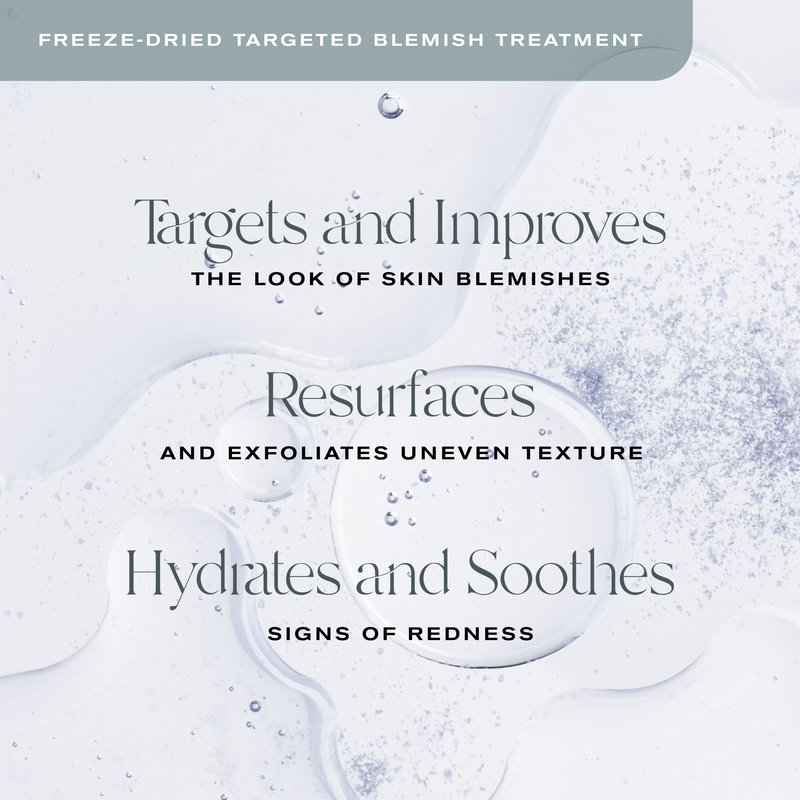 Freeze-Dried Targeted Blemish Treatment