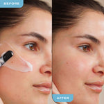 Before and After using Hydra-Therapy Memory Gel Sleep Mask