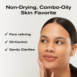 Non-Drying, Combo-Oily Skin Favorite
-Pore refining
-Oil-control
-Gently clarifies