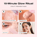 15-Minute Glow Ritual
Vitality Treatment Mask
1. Pour liquid activator and powder together
2. Mix for 45-60 seconds
3. Apply thick layer
4. Peel after 10-15 minutes